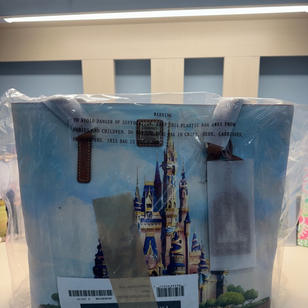 Dooney & Bourke Disney 50th Anniversary Cinderella Castle tote